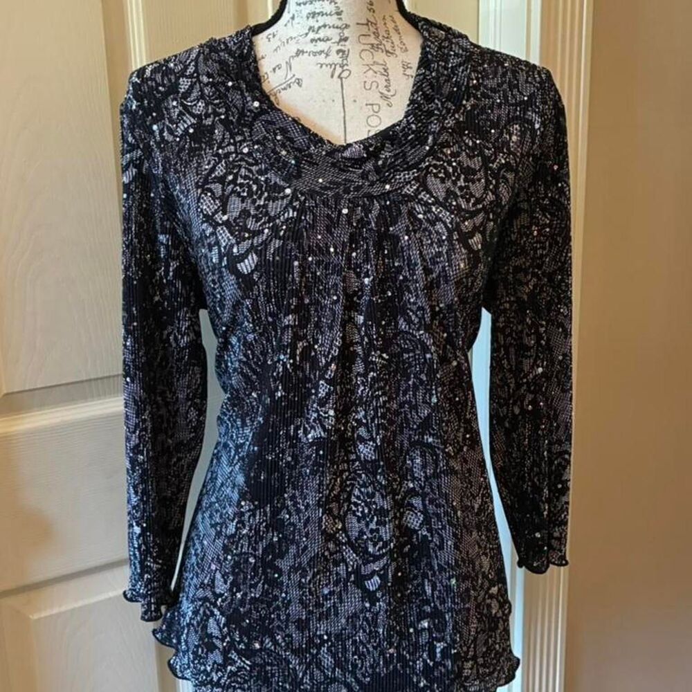 Christopher-banks Women's Black and White Blouse